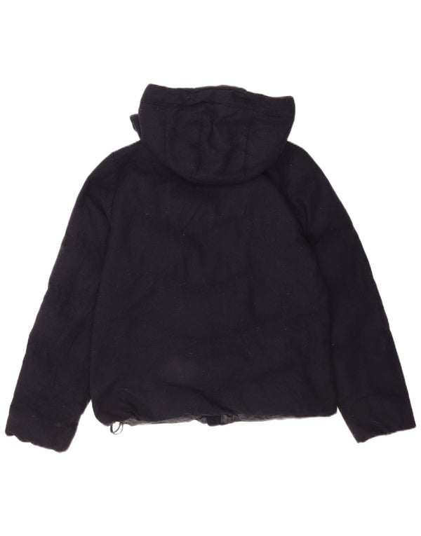 Chaqueta acolchada con capucha para mujer Gap UK 44 Lana azul marino mediana