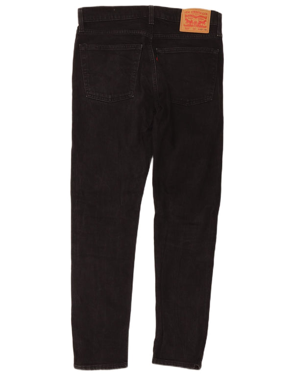 Levi's Mens 515 Slim Fit Tapered Jeans W32 L32 Black Cotton