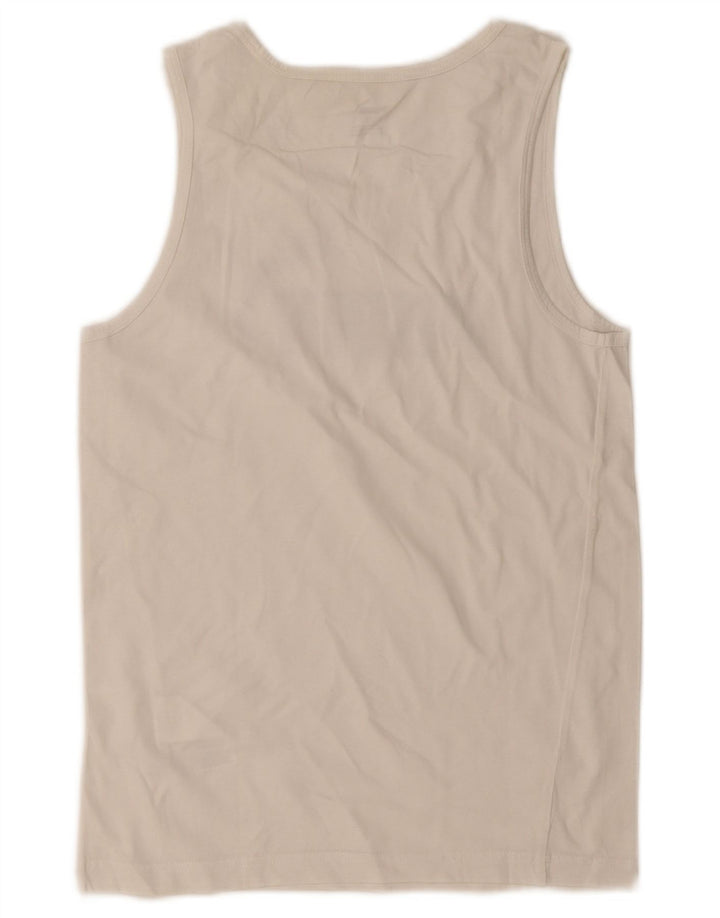 Puma Mens Graphic Vest Top Small White Cotton