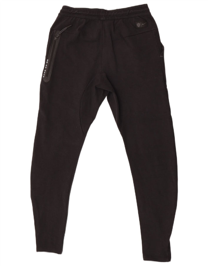 Nike Womens Tracksuit Trousers UK 14 Medium Black Cotton