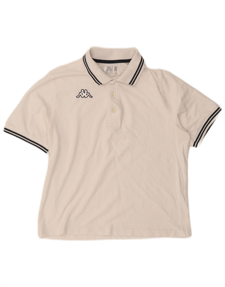 Kappa Herre Polo Shirt Medium White