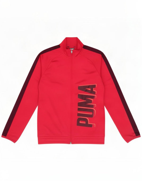 Puma Veste de survêtement graphique pour filles 11-12 ans Rose Colourblock