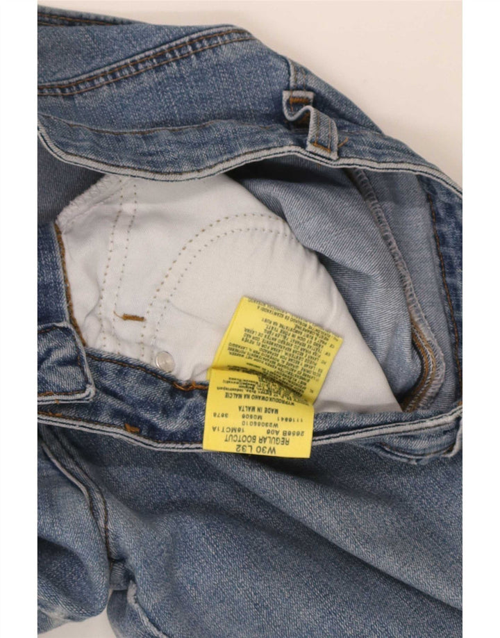 Wrangler Womens Regular Bootcut Jeans W30 L32 Blue Cotton