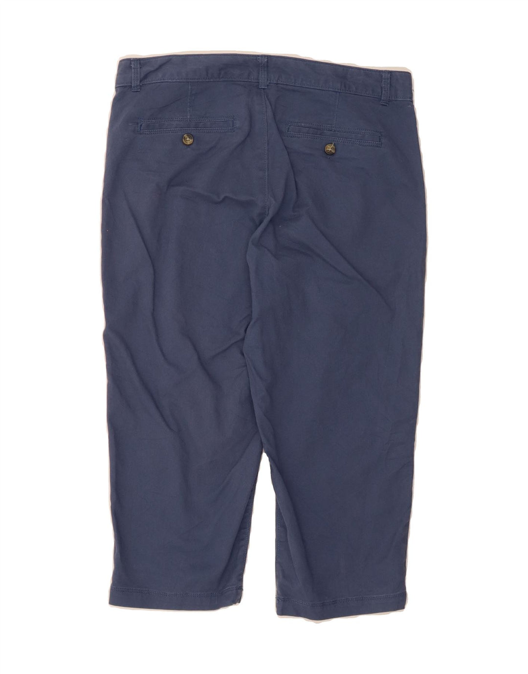 DOCKERS Womens Straight Capri Trousers US 8 Medium W32 L19 Navy Blue Vintage Dockers and Second-Hand Dockers from Messina Hembry 