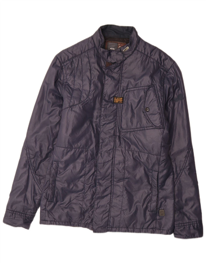 Ανδρικό μπουφάν G-Star με επένδυση UK 40 Large Navy Blue Polyamide