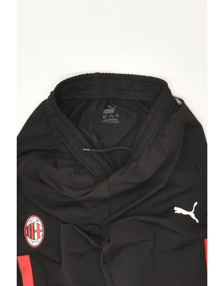 PUMA Boys Tracksuit Trousers 11-12 Years Black Polyester | Vintage Puma | Thrift | Second-Hand Puma | Used Clothing | Messina Hembry 