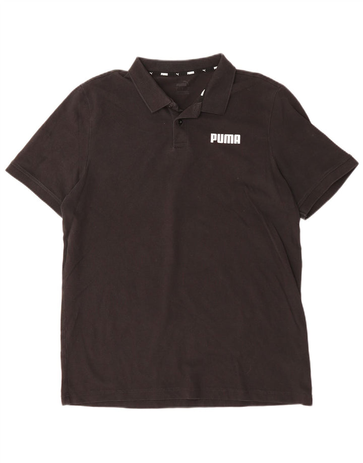 Tricou polo PUMA pentru bărbați, mare, negru, bumbac