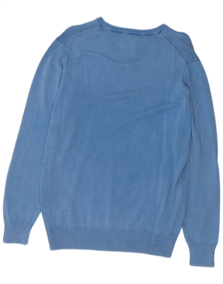 North Sails Mens V-Neck Jumper Sweater XL Blue Cotton