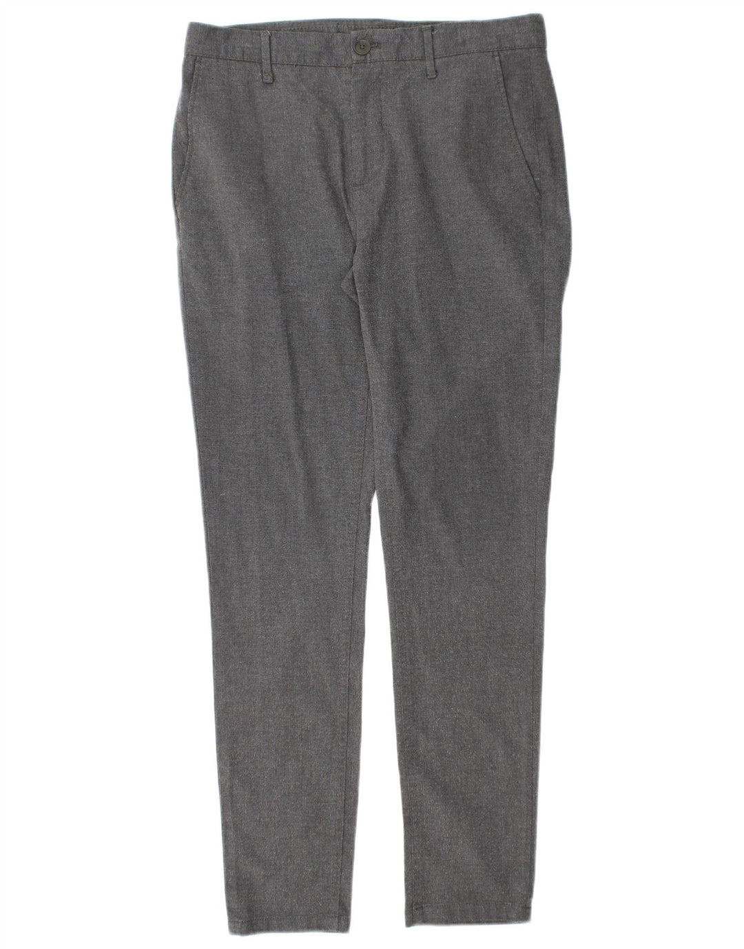 Zara Slim Chino-Hose für Herren, EU 40, Mittel W31 L30, Grau, Polyester