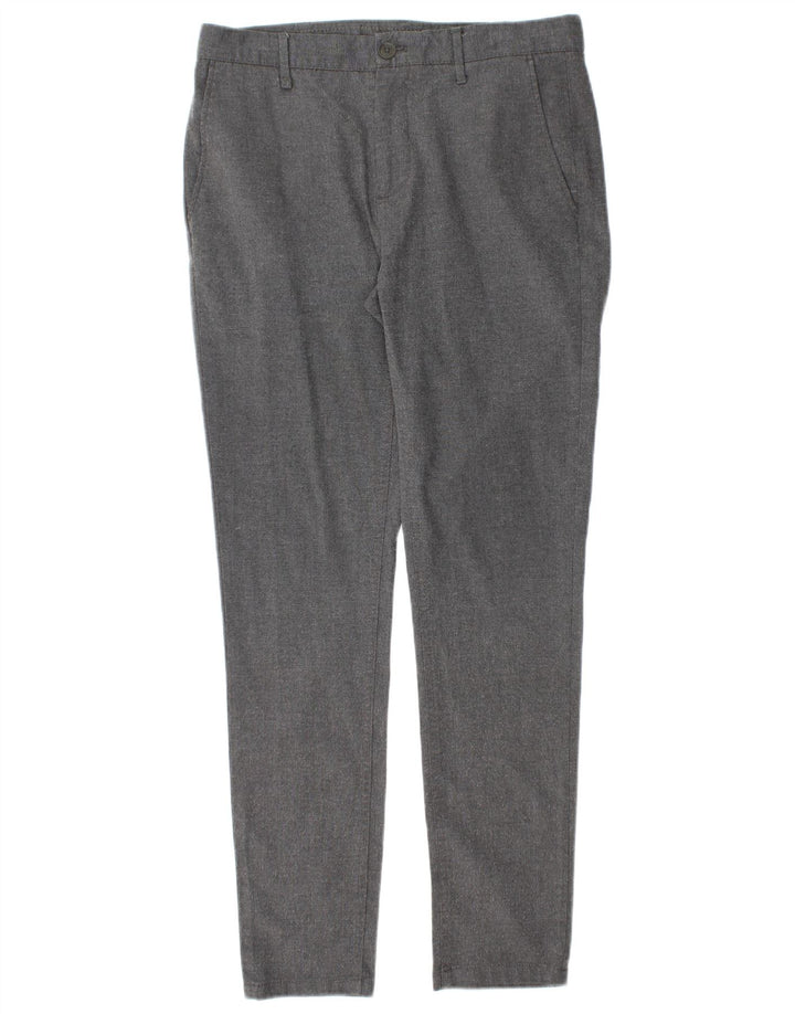 Zara Slim Chino-Hose für Herren, EU 40, Mittel W31 L30, Grau, Polyester