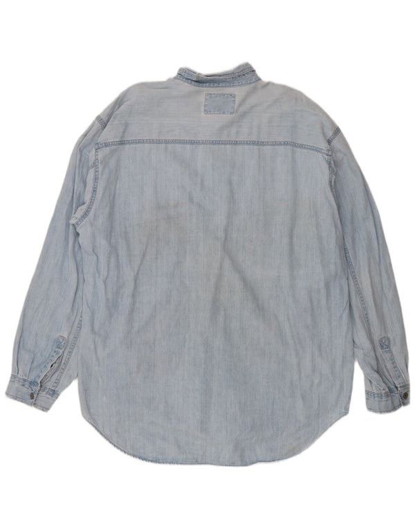 Мужская джинсовая рубашка Levi's XL, синяя, хлопок