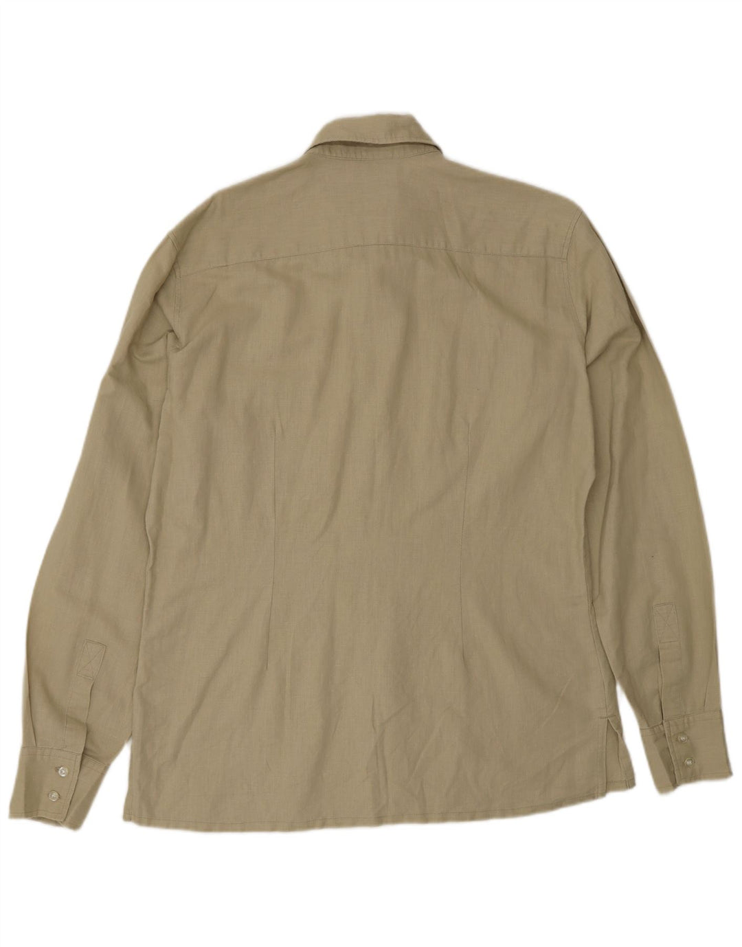 Rifle Mens Shirt Large Beige Linen