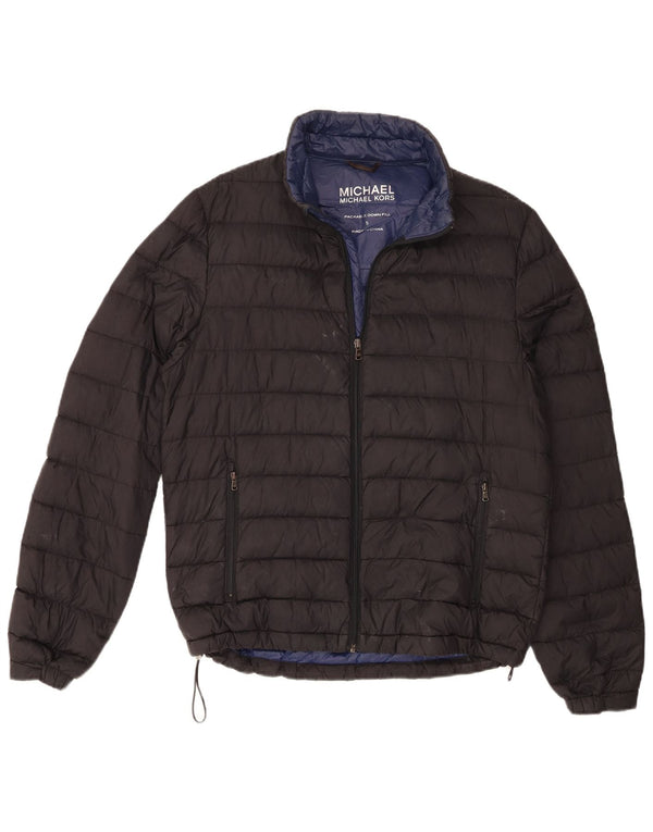 Michael Kors Mens Padded Jacket UK 38 Small Navy Blue Nylon