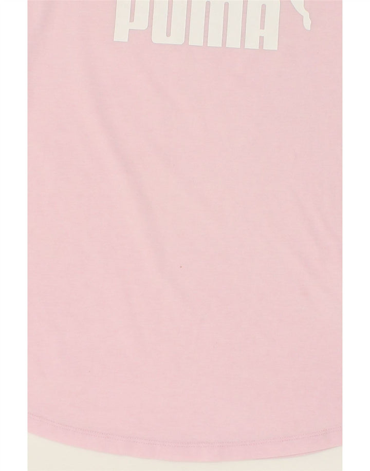 PUMA Womens Graphic T-Shirt Top UK 10 Small Pink Polyester Vintage Puma and Second-Hand Puma from Messina Hembry 