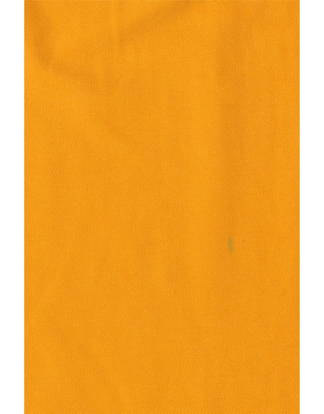 Asics Mens Polo Shirt Medium Yellow Cotton
