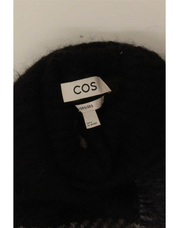 Cos Dame Oversized Roll Neck Jumper Sweater UK 14 Medium Sort Plaid