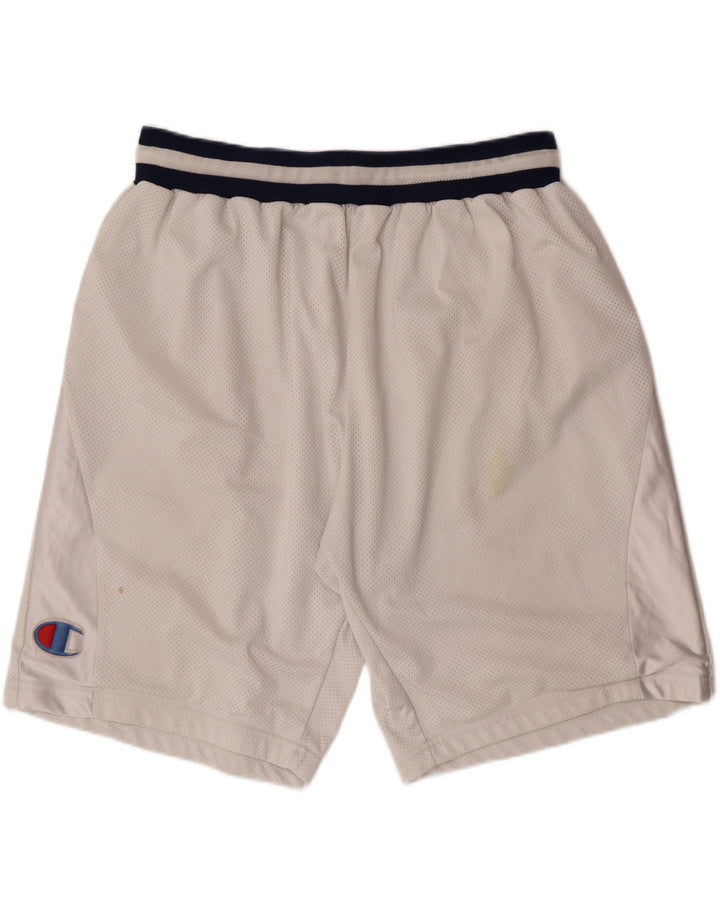 CHAMPION Mens Sport Shorts 3XL  White Polyester Vintage Champion and Second-Hand Champion from Messina Hembry 