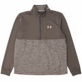 UNDER ARMOUR Mens Cold Gear Sweatshirt Jumper Medium Grey Colourblock