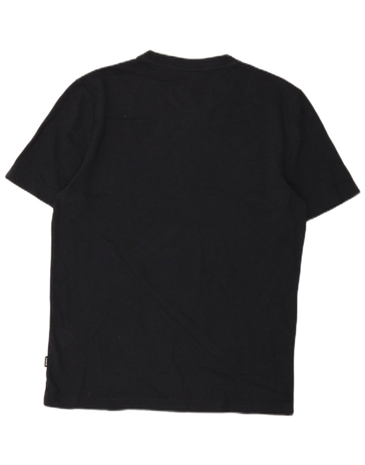 Hugo Boss Herren T-Shirt Top Medium Marineblau Baumwolle