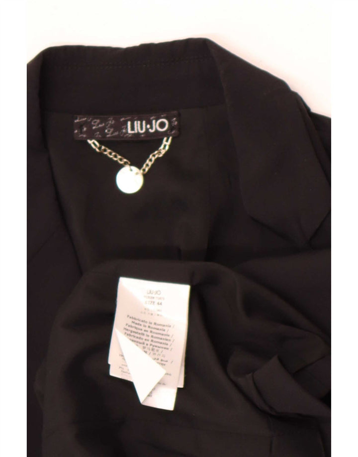 Liu Jo Dame 1 Knap Blazer Jakke IT 44 Medium Sort Uld