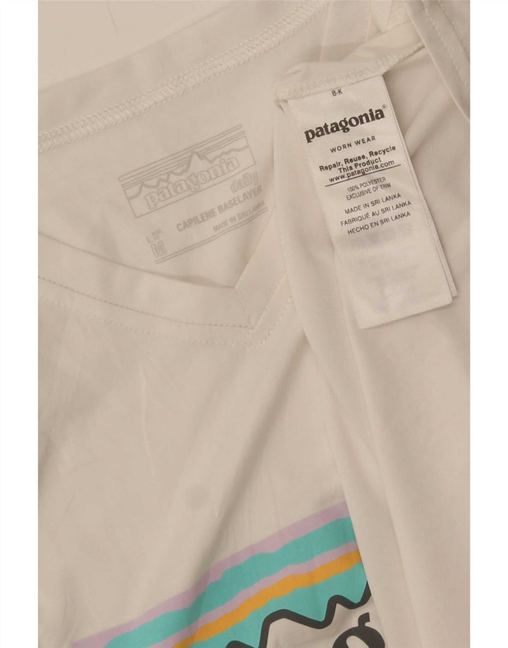 Tricou grafic pentru bărbați Patagonia Top Medium White Poliester