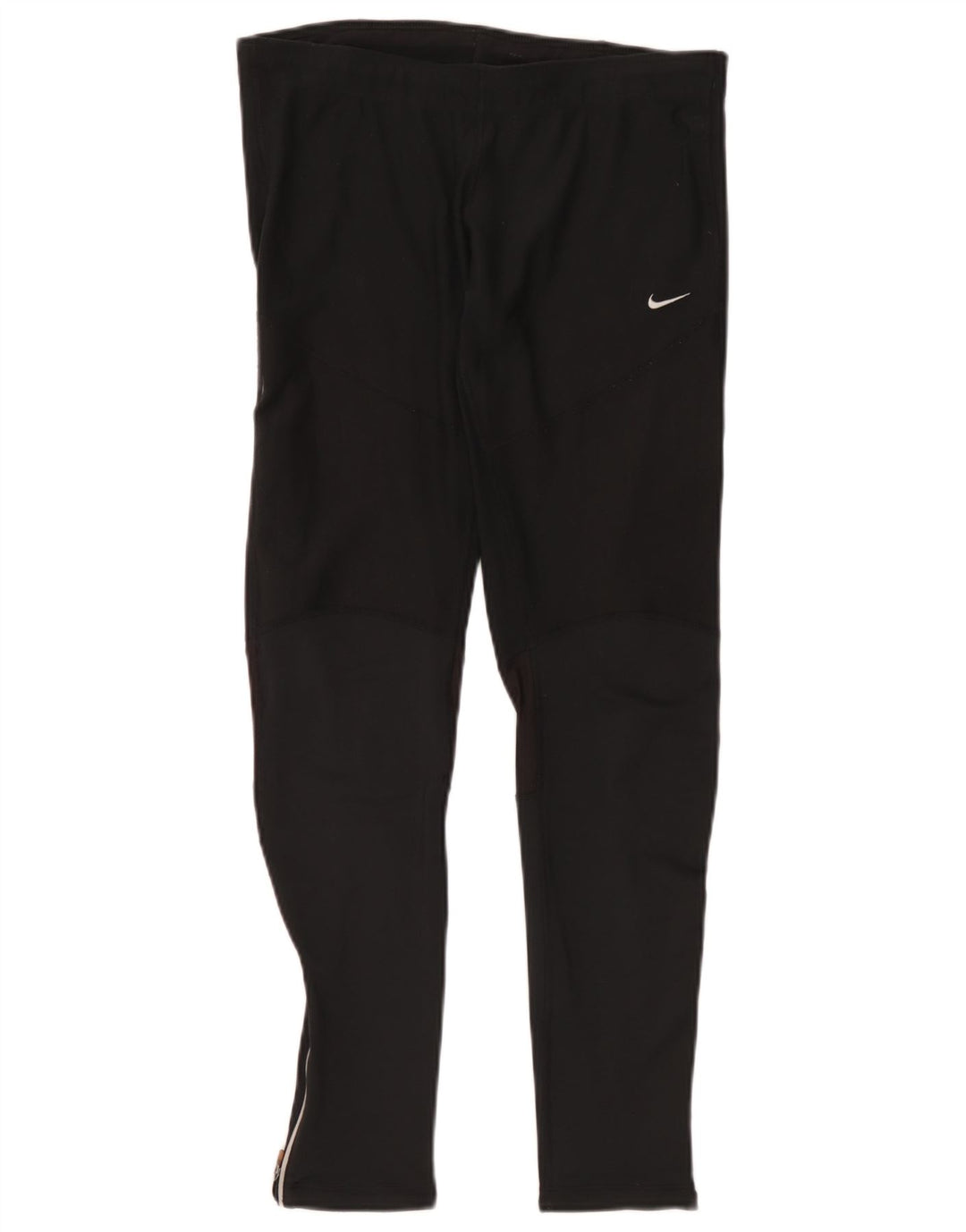 Nike Damen Dri Fit Leggings UK 14 Mittelschwarzes Polyester
