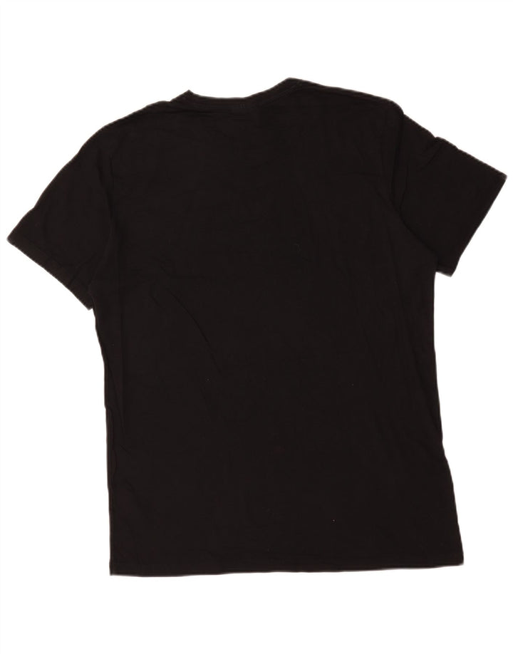 Hugo Boss Mens T-Shirt Top Large Black Cotton