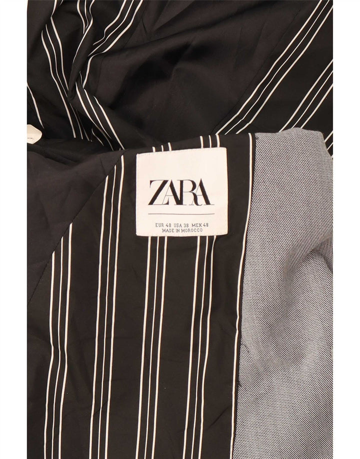 Blazer pentru bărbați Zara cu 2 nasturi EU 48 Gri mediu Colorblock