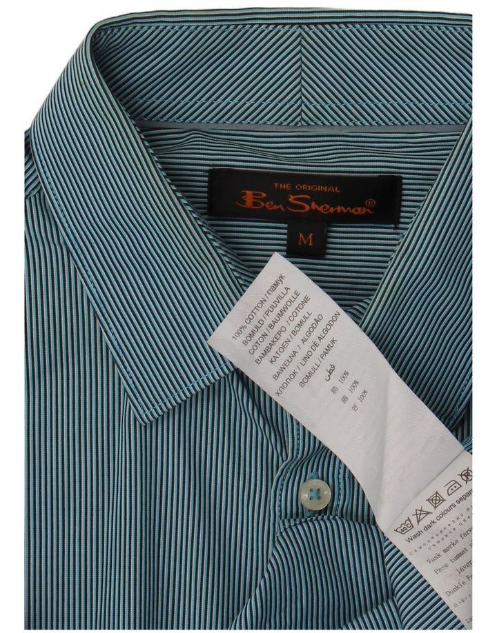 BEN SHERMAN Mens Shirt Medium Blue Pinstripe Cotton Vintage Ben Sherman and Second-Hand Ben Sherman from Messina Hembry 