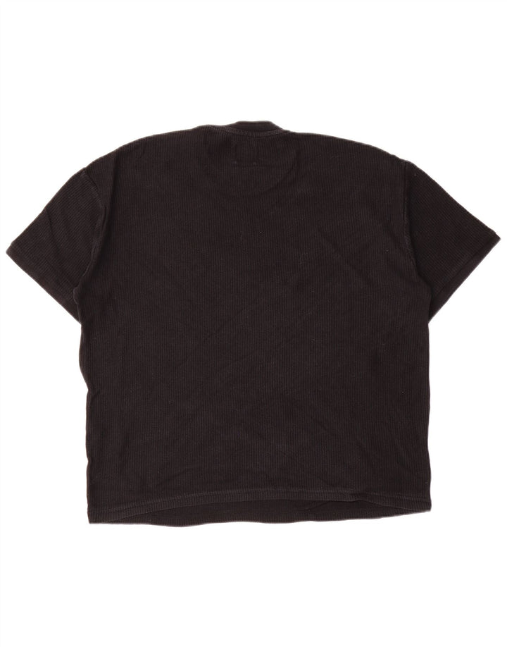 ZARA Herren T-Shirt Top Small Schwarz Baumwolle