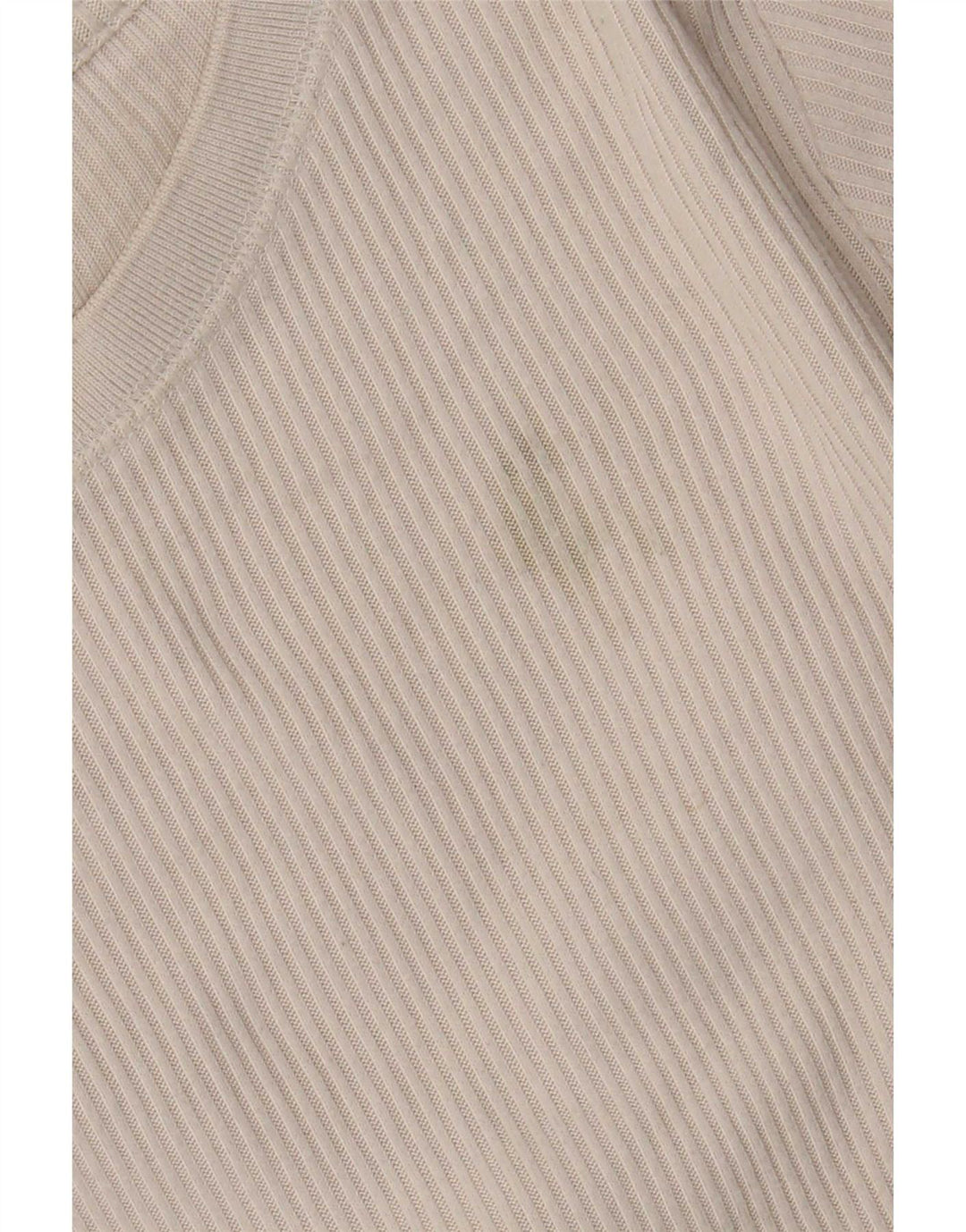 Zara Dame Top Langærmet UK 14 Medium Beige Polyester
