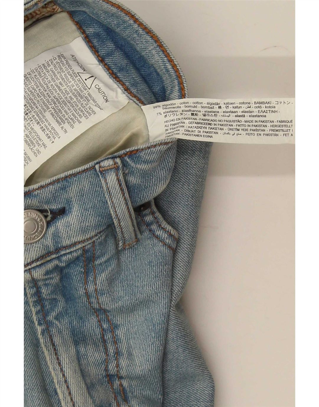 Zara Mens Straight Jeans EU 40 Medium W31 L31 Blue Cotton