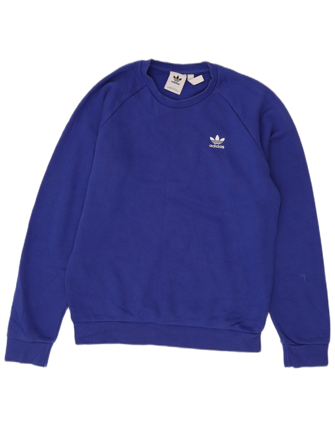 Adidas Mens Sweatshirt Jumper Small Blue Cotton