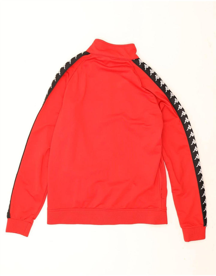 Kappa Mens Graphic Tracksuit Top Jacket XL Red Colourblock