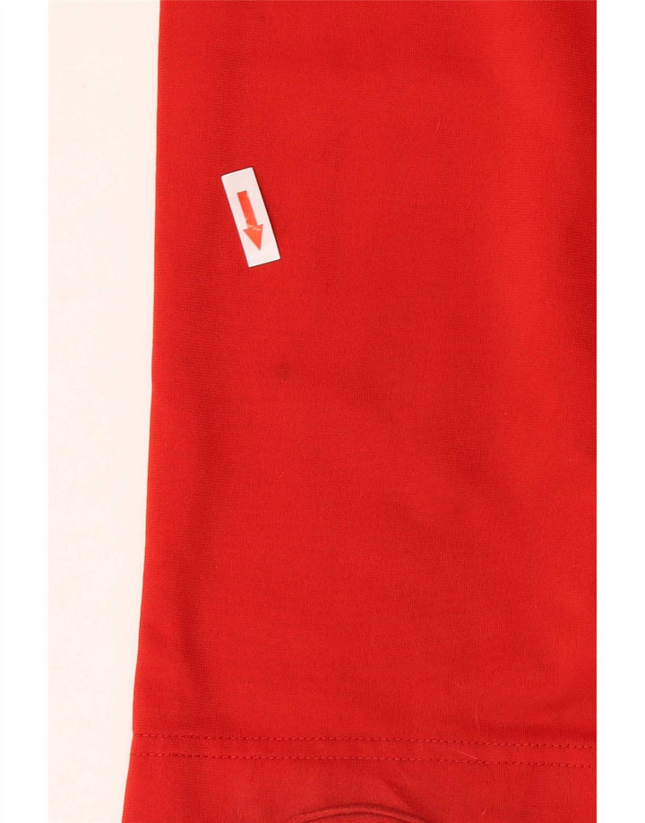 Adidas Mens Tracksuit Trousers Medium Red Polyester