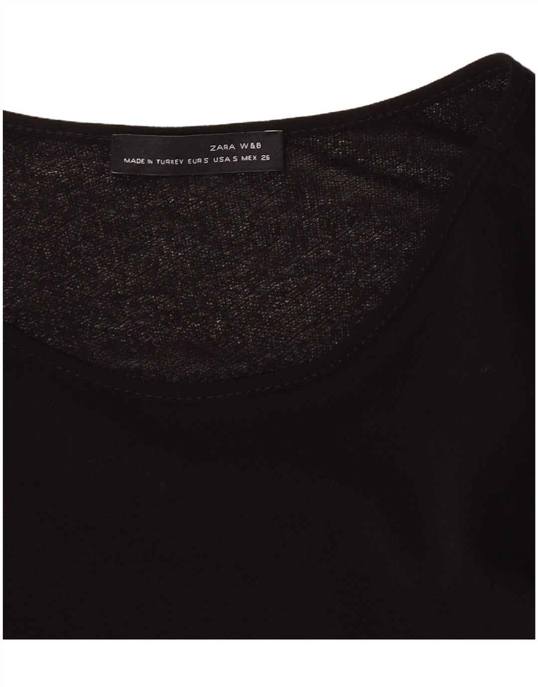 Zara Womens Jumper Dress UK 8 Small Black