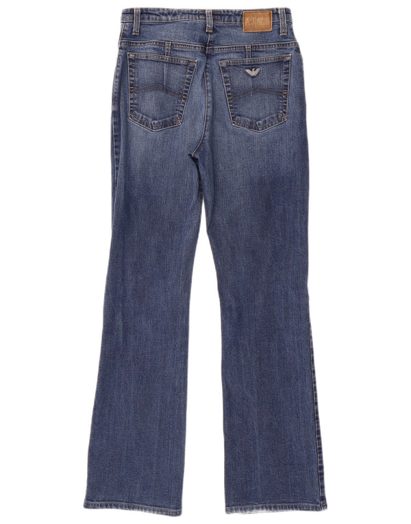 ARMANI Womens Bootcut Jeans W27 L29 Blue Cotton