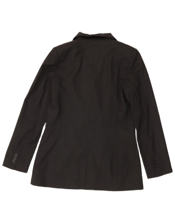 Naf Womens Double Breasted Blazer Jacket EU 38 Medium Black