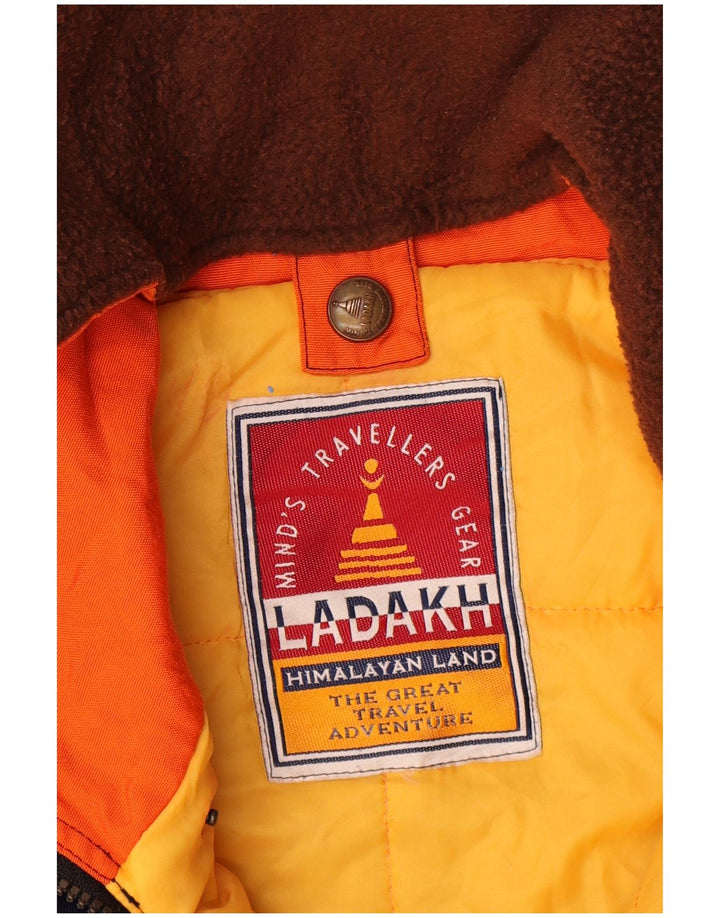 Ladakh Herre Hættetrøje Skijakke UK 42 XL Orange Colourblock
