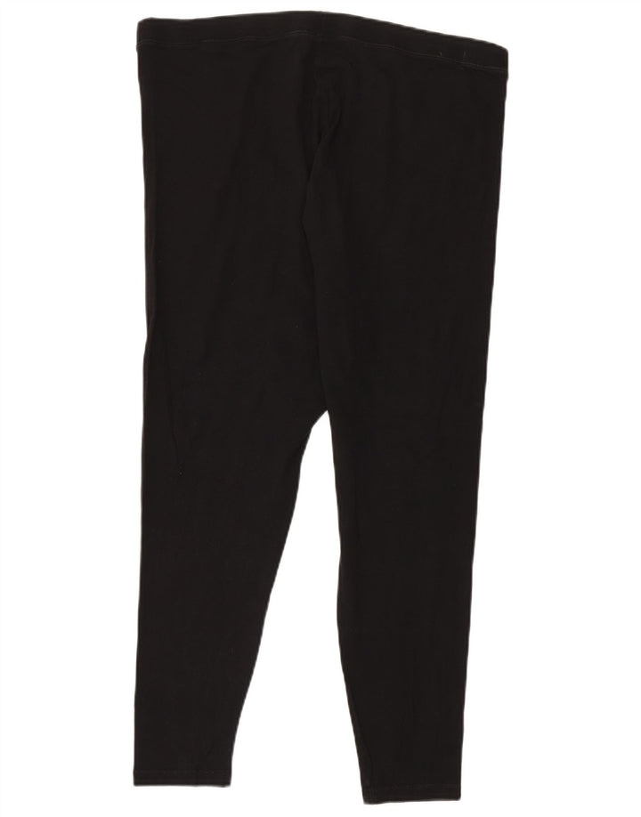 Marks & Spencer Womens Leggings UK 20 2XL Black Cotton