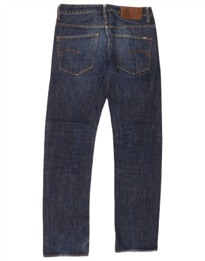 G-Star Mens Straight Jeans W30 L34 Navy Blue Cotton