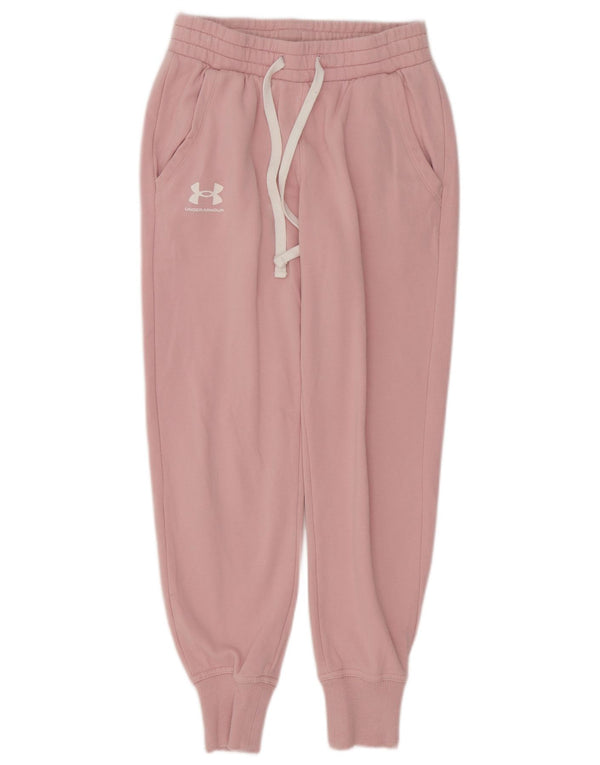 Under Armour Pantalones de chándal para mujer Joggers UK 4 XS Algodón rosa