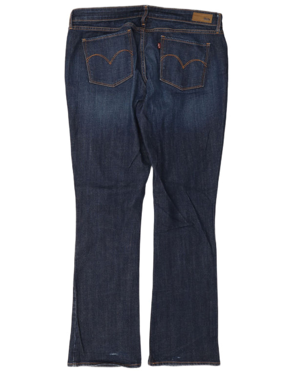 Женские джинсы Levi's Demi Curve со средней посадкой W33 L32 Темно-синие хлопковые