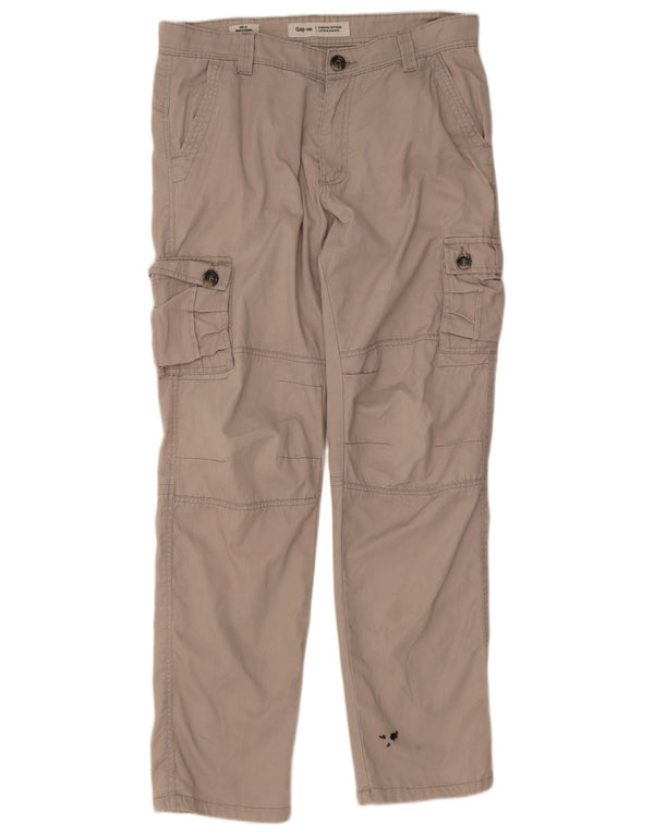 Pantaloni cargo drepti pentru bărbați Gap W34 L31 bej