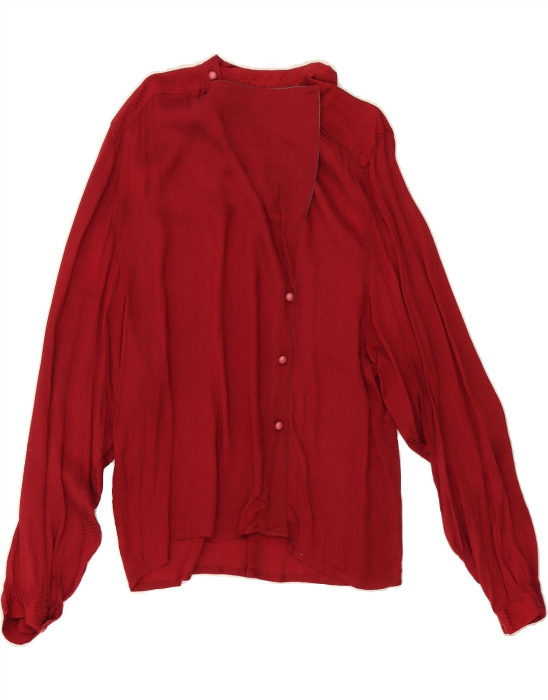 VINTAGE Womens Shirt Blouse IT 48 XL Red Geometric Vintage Vintage and Second-Hand Vintage from Messina Hembry 