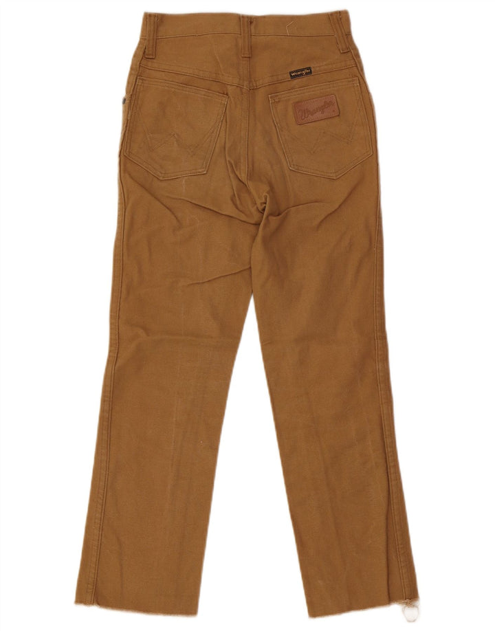 Wrangler Womens Cropped Trousers W26 L24 Beige Cotton