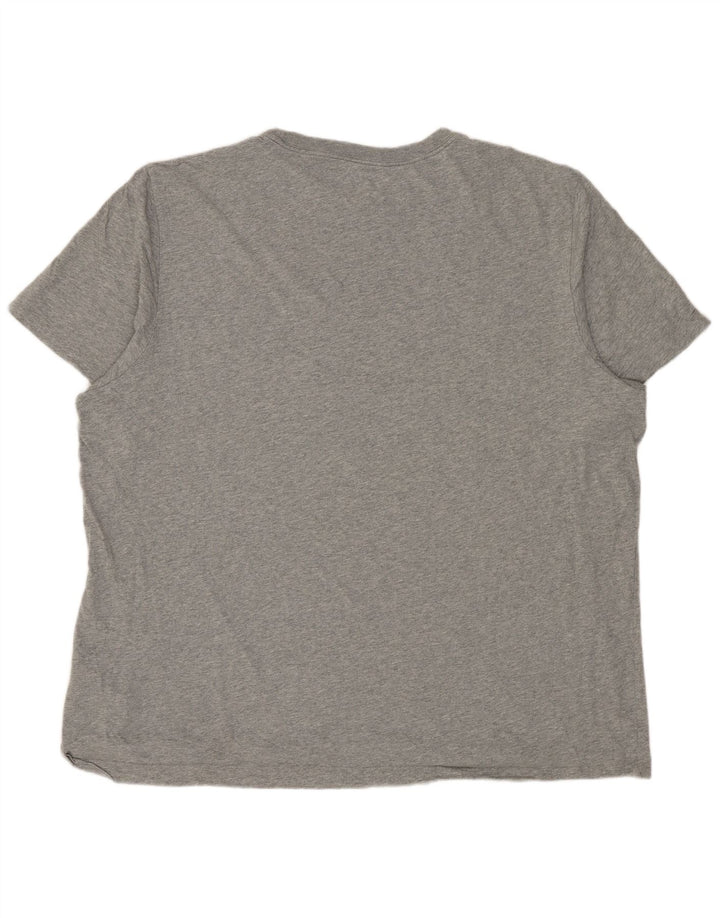 NIKE Mens T-Shirt Top 2XL Grey Flecked Cotton