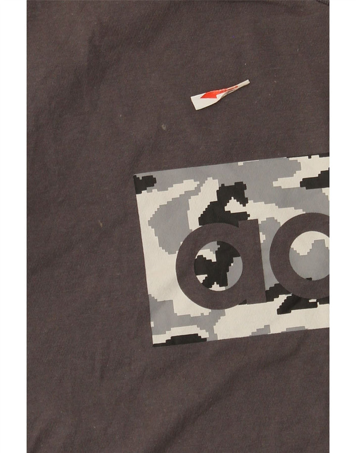 Adidas Mens Graphic T-Shirt Top Medium Grey Cotton