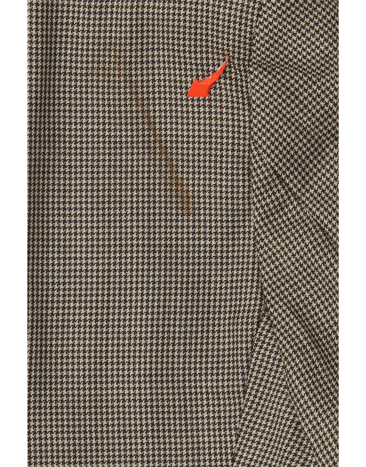 Ralph Lauren Mens 2 Button Blazer Jacket UK 42 Large Grey Houndstooth