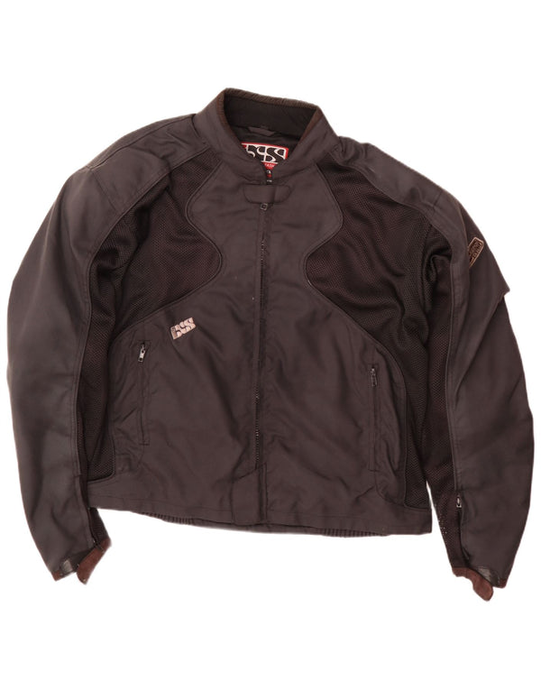 IXS Herren Motorrad Racer Jacke UK 44 2XL Schwarz Colourblock Polyamid